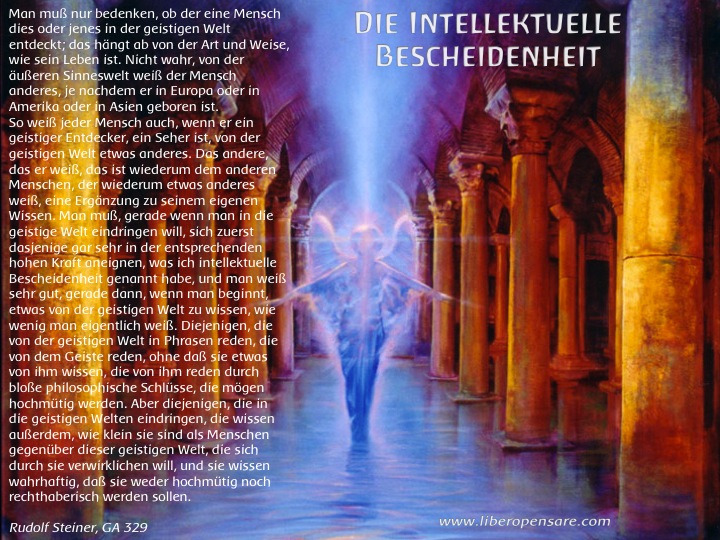 Die Intellektuelle Bescheidenheit Rudolf Steiner