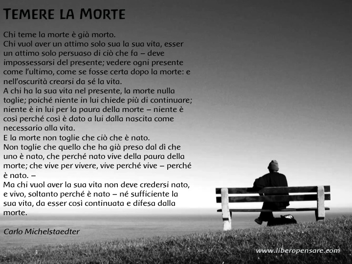 Temere la morte Carlo Michaelstaedter