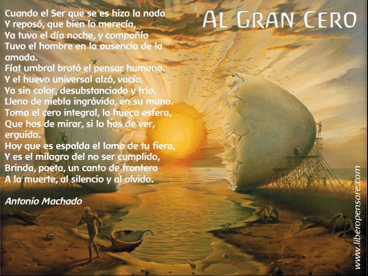 Al gran cero Antonio Machado