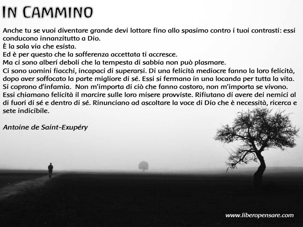 In Cammino Antoine de Saint-Exupery